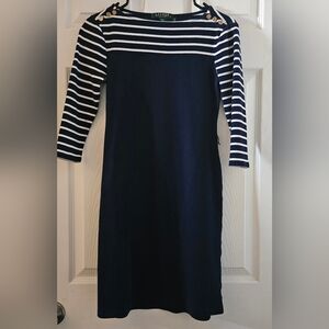 Lauren Ralph Lauren Petite Green Label Sweater Dress